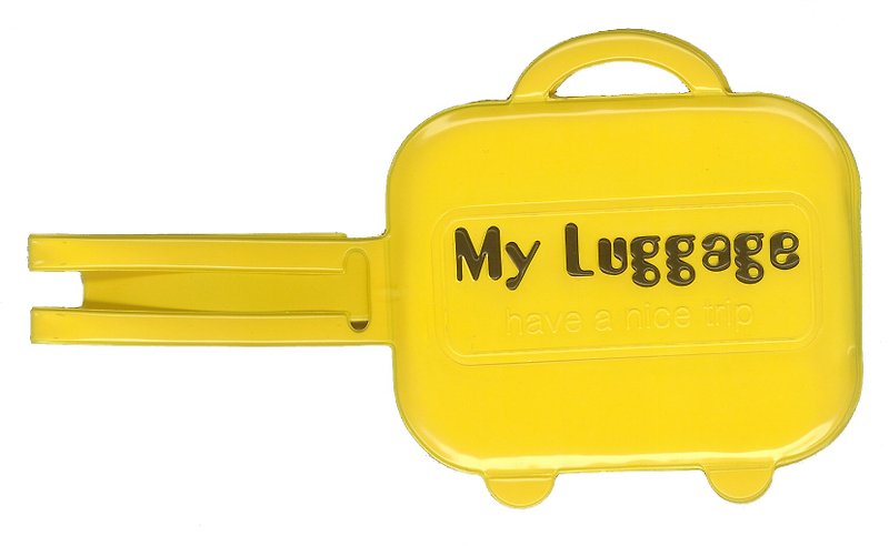 Alfalfa My luggage Luggage tag(Yellow) - อื่นๆ - พลาสติก 
