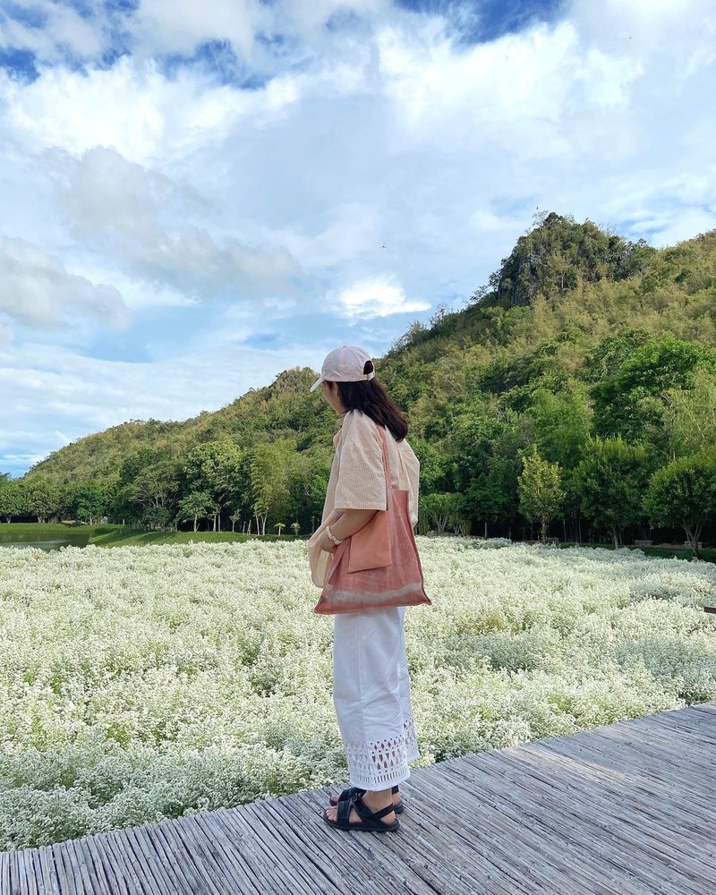 the classic tote: genuine leather tote in tiedye peach (reversible) - Handbags & Totes - Genuine Leather Pink