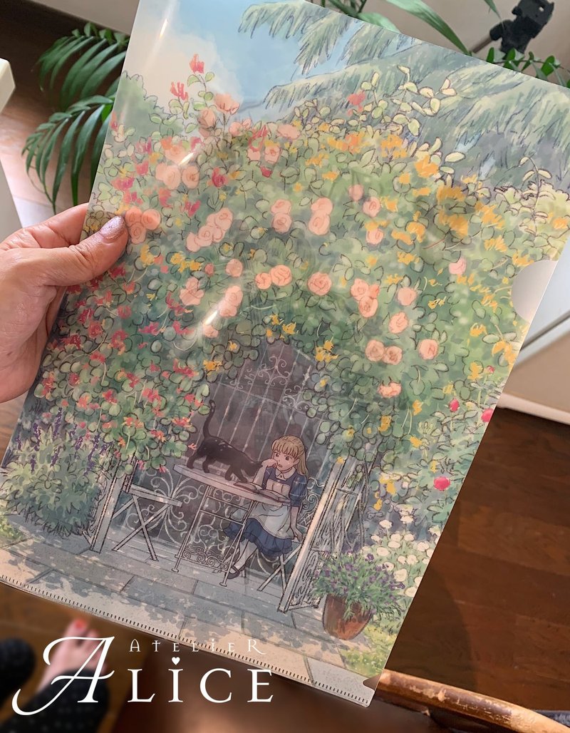 玫瑰花園裡的愛麗絲　透明資料夾 - 文件夾/資料夾 - 壓克力 