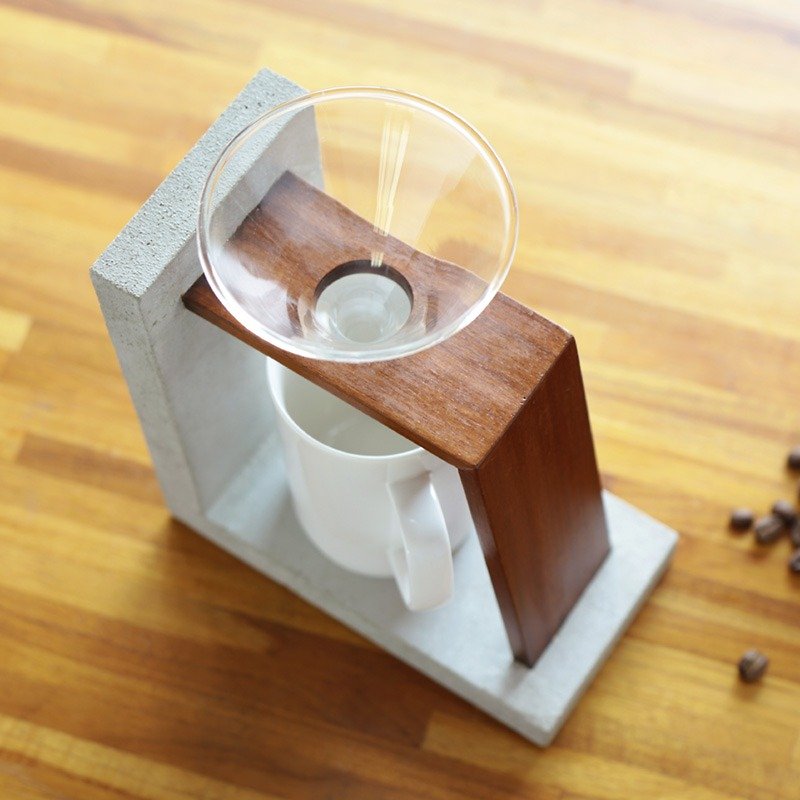 Cement structure modeling hand Chong coffee - teak models - แก้วมัค/แก้วกาแฟ - ปูน 
