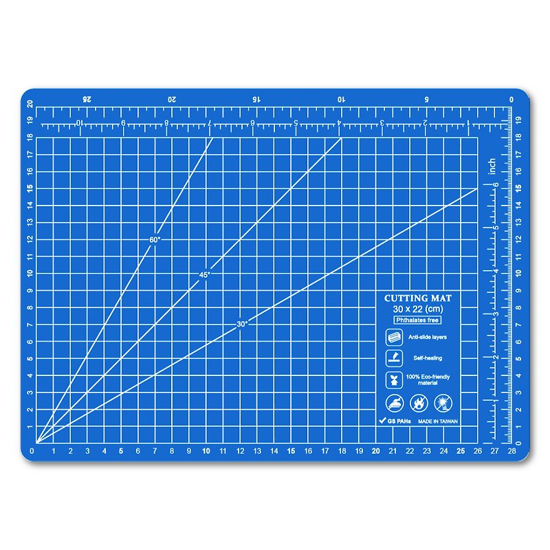 A4 blue custom environmentally friendly cutting pad student desk mat office stationery school office design gift gift - Other - Plastic Blue
