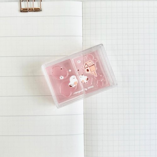 PAPER GOODS BY DORIE 一對小鳥 | 套色印章組