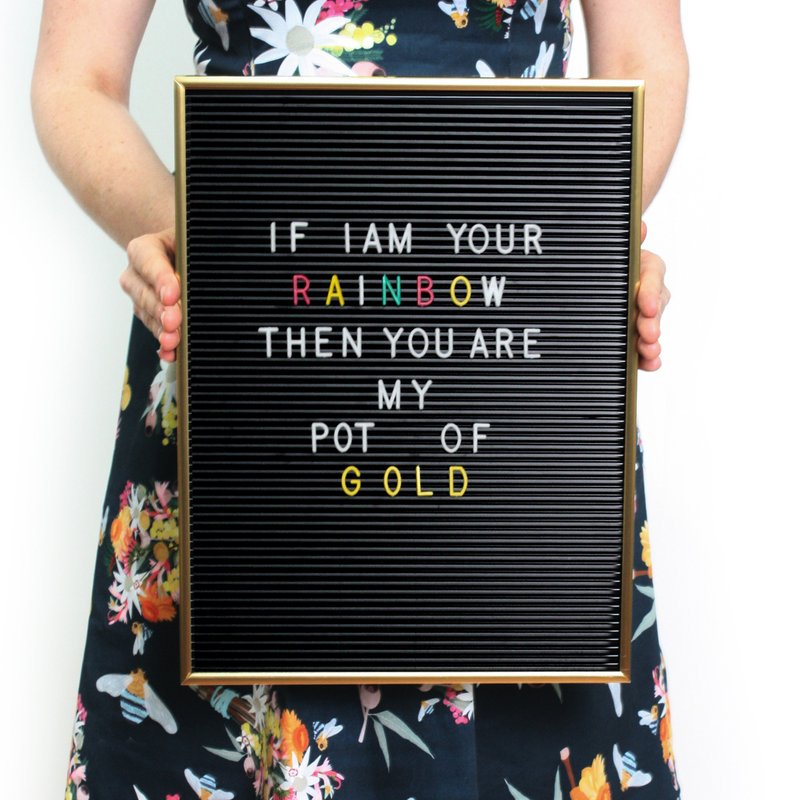 瑞典OMM 活動字母留言板(黑) - 擺飾/家飾品 - 其他材質 黑色