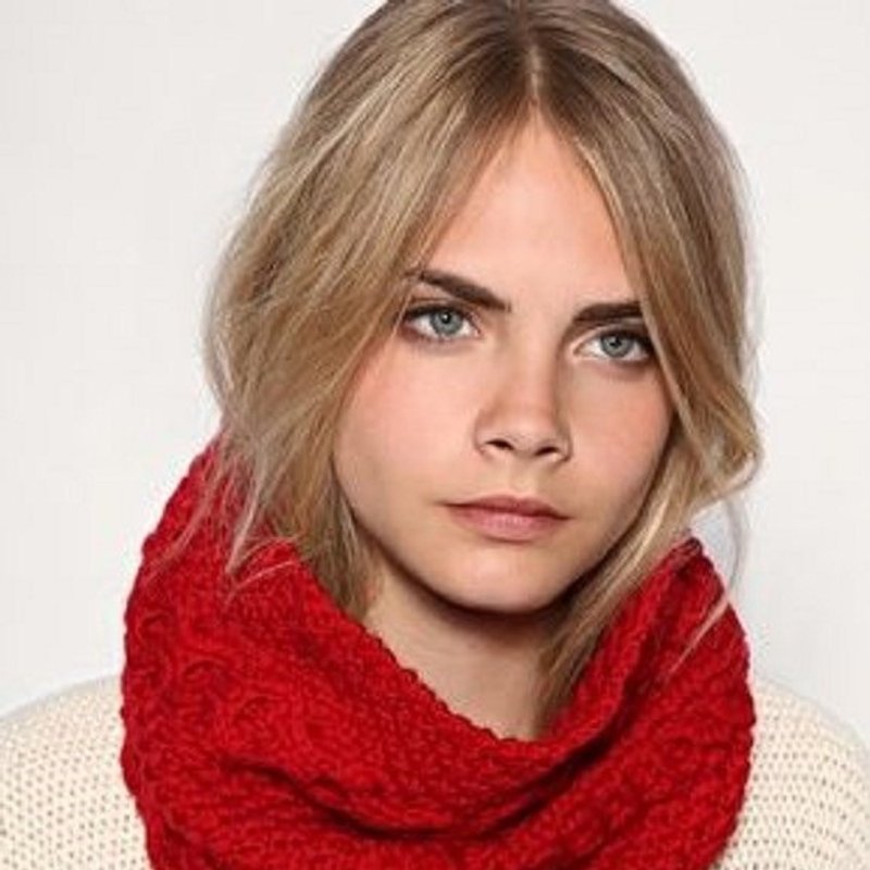 Red Marl Chunky Merino Snood - Scarves - Paper Red
