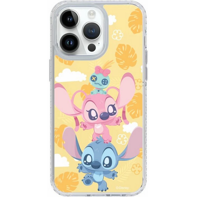 迪士尼 史迪奇一家 iPhone16 Samsung S25氣墊標準防摔鏡面手機殼 - 手機殼/手機套 - 塑膠 多色