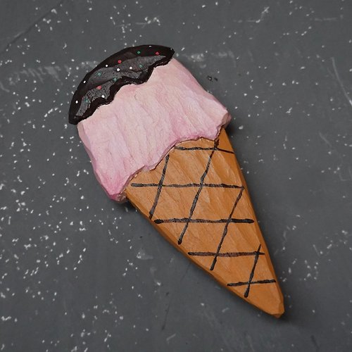 Tsukune Craft Ice-cream Wooden Magnets