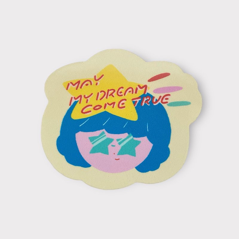 MAY MY DREAM COME TRUE- sticker - Stickers - Paper Multicolor
