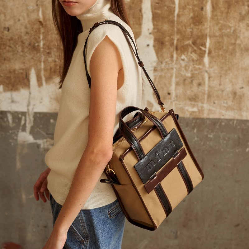 Camille Maple 3Way Tote Bag (HD Nylon + ITALY Cow Leather) - 手提包/手提袋 - 其他材質 多色