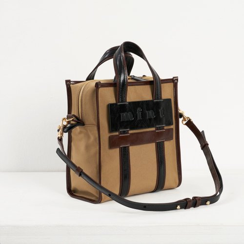 [mfnt] Camille Cognac 牛革3ウェイバッグ Camille Cognac 3Way Tote Bag (ITALY Cow Leather) - Shop mfnt