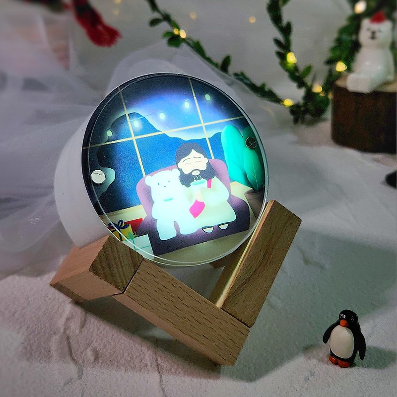 【Christmas Gift】Original Design/ Christmas Little White Fragrance Stone Light Box/ Fragrance Night Light - ของวางตกแต่ง - ปูน 