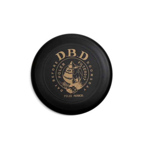 POLER 臺灣總代理 POLeR X Filter017 D.B.D Logo Frisbee 影象運動飛盤 / 黑