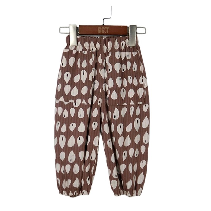[Clearing Offer] Casual Mosquito Pants Blue/Coffee - Pants - Cotton & Hemp Multicolor