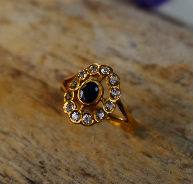 巴黎1970年代古董鍍金戒指 - 戒指 - 其他金屬 