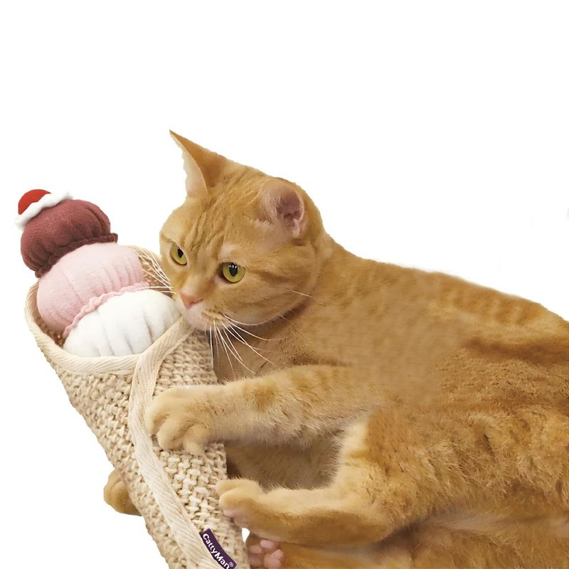 【日本CattyMan】來場貓咪紓壓的踢踢吧 ! 貓咪踢腿爪抓娃娃 - 貓/狗玩具 - 其他材質 多色