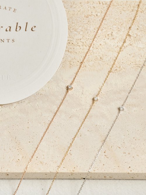 CHUREÈ JEWELRY | AURA純淨手鍊 | 18K金 鑽石輕珠寶