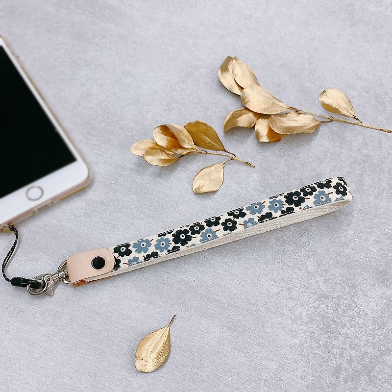 Xiaohuahua mobile phone sling/neck strap/hand strap/jewelry - เชือก/สายคล้อง - ผ้าฝ้าย/ผ้าลินิน สีดำ