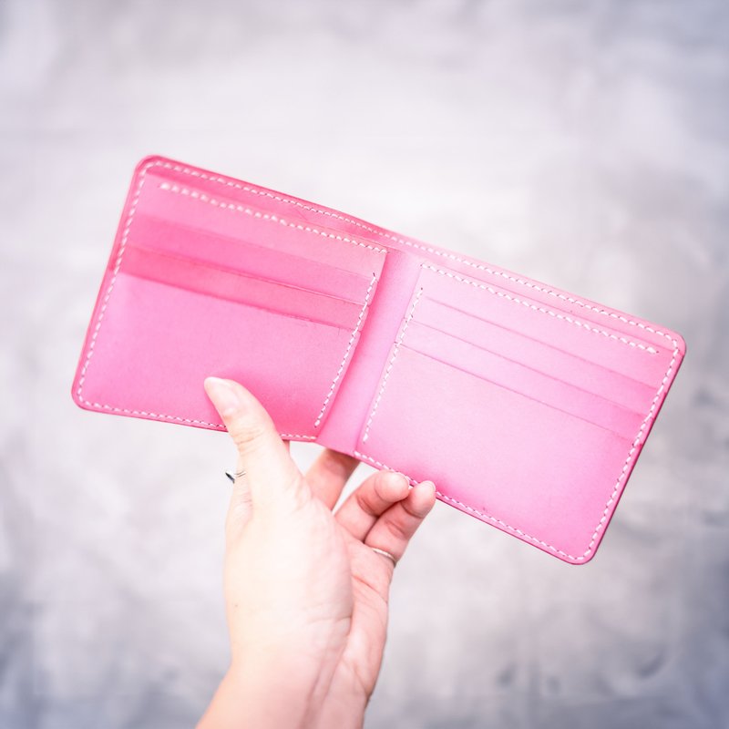 Waxy Brush 6-Card Short Wallet BSP143 - กระเป๋าสตางค์ - หนังแท้ 