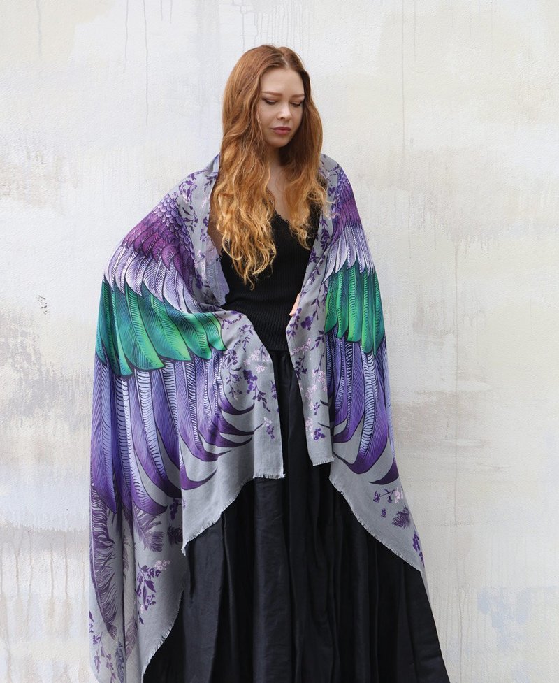 Calibri Shawl - 絲巾 - 棉．麻 