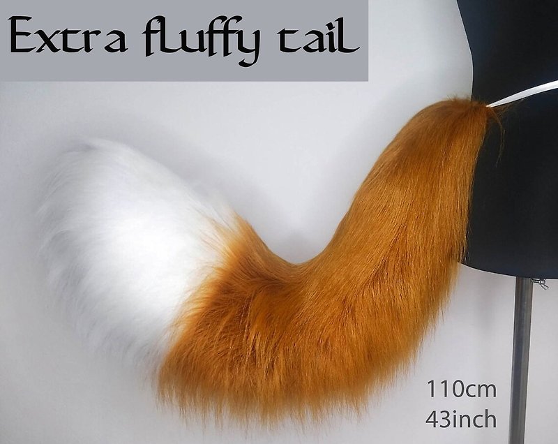 Big Fox's  tail  Custom cosplay Tails \ Holo , Ahri, Fursuit, Wolf hallow - Belts - Other Materials Multicolor