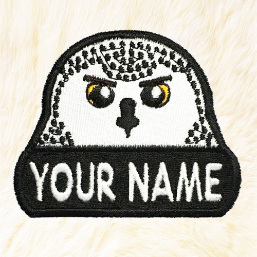 24PlanetsStudio Owl Personalized Iron on Patch Your Name Your Text Buy 3 Get 1 Free