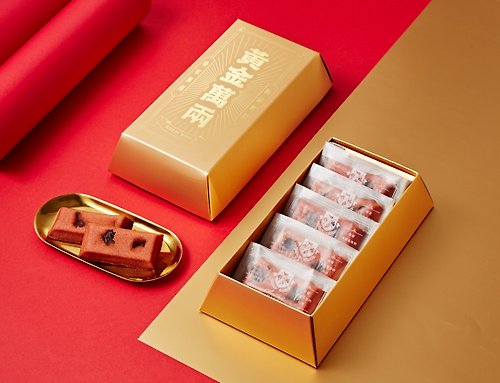 起士公爵 【起士公爵】黃金萬兩草莓紅鑽費雪禮盒 ( 5入/盒 )
