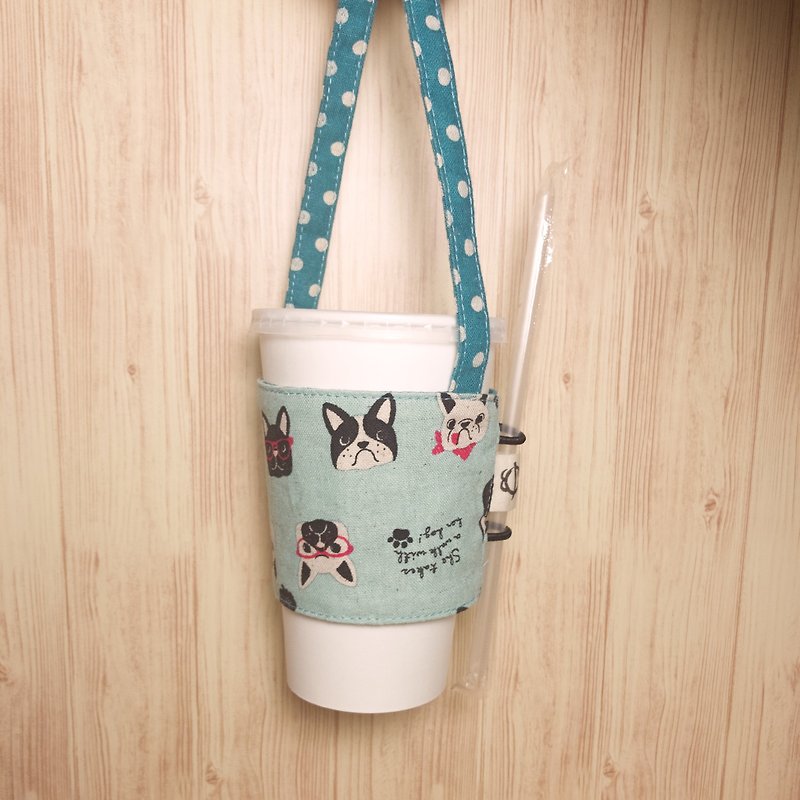 Bao-Bulldog eco-friendly beverage bag - Beverage Holders & Bags - Cotton & Hemp Multicolor