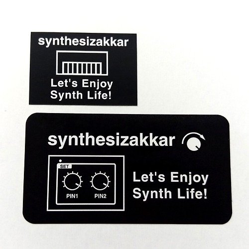 synthesizakkar 【シール】Let's Enjoy Synth Life！シンセサイザッカー シール大小セット
