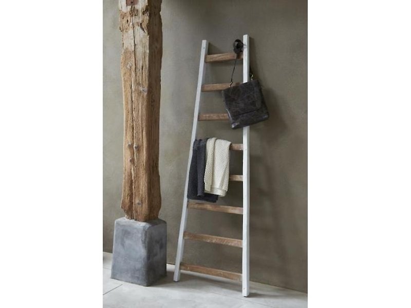 Home Solutions Old teak ladder (green) - Other Furniture - Wood 