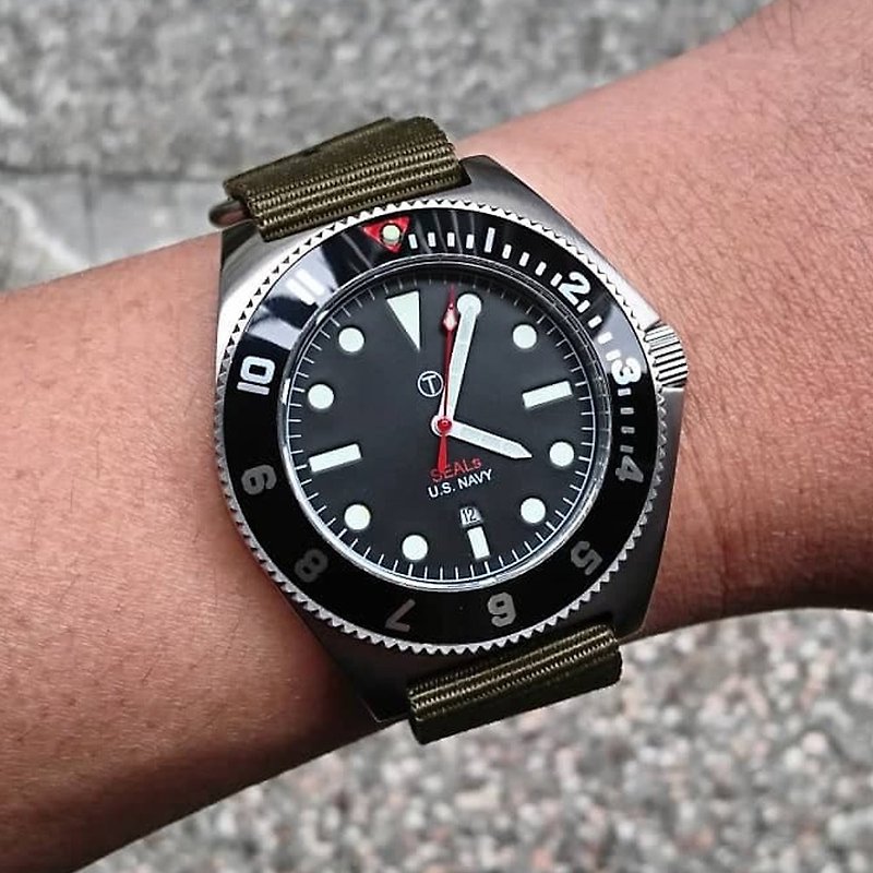 US retro military watch-US retro military watch - นาฬิกาผู้ชาย - โลหะ สีเงิน