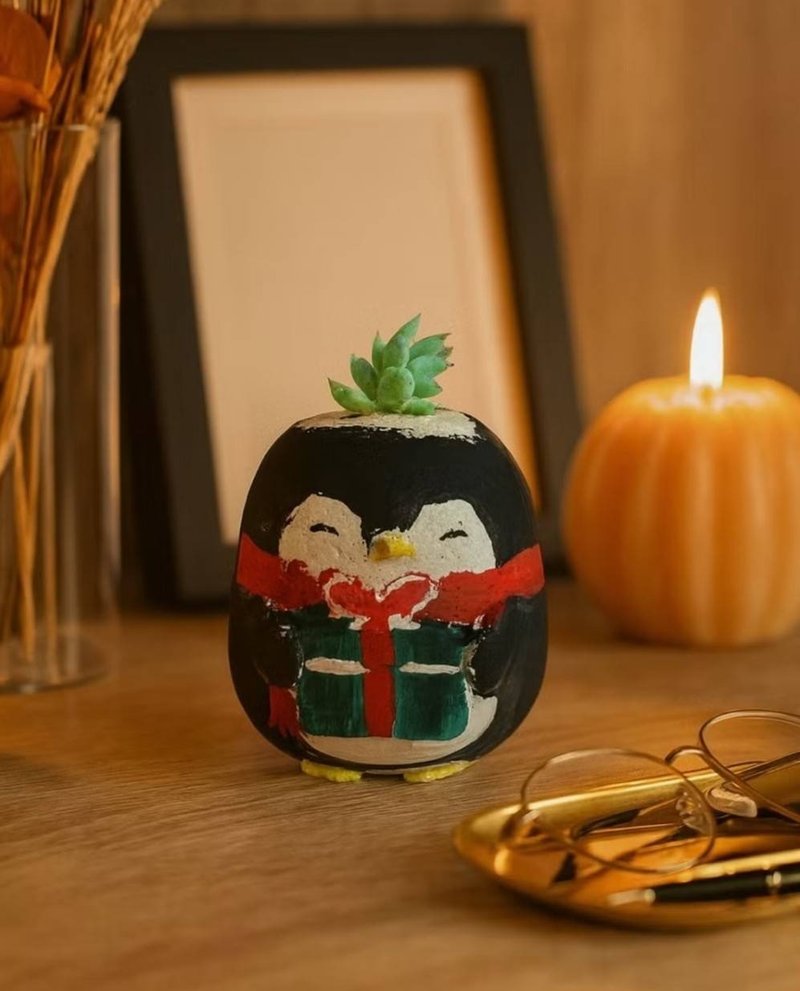 Christmas Little Penguin - จัดดอกไม้/ต้นไม้ - วัสดุอีโค 