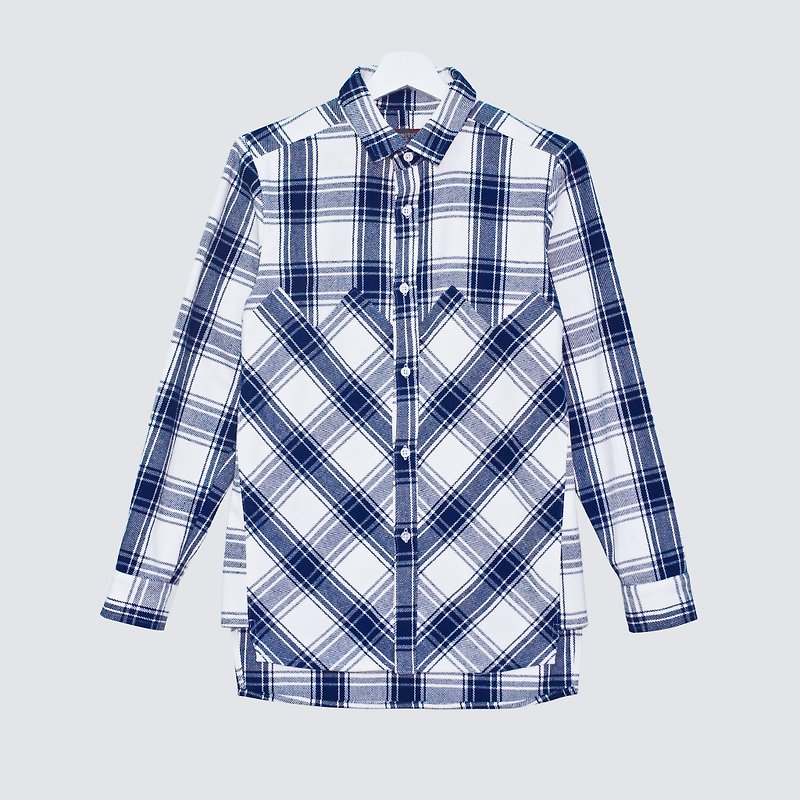 Webb / L-Shirt - Men's Shirts - Cotton & Hemp White
