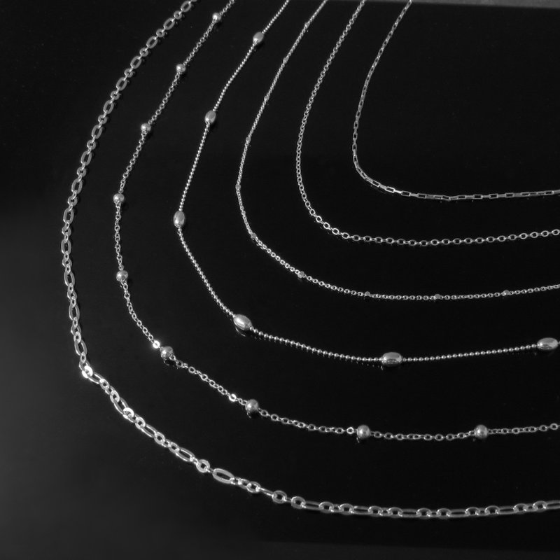 Thin Silver, various Silver(single chain) / 925 Silver - Necklaces - Other Metals Silver