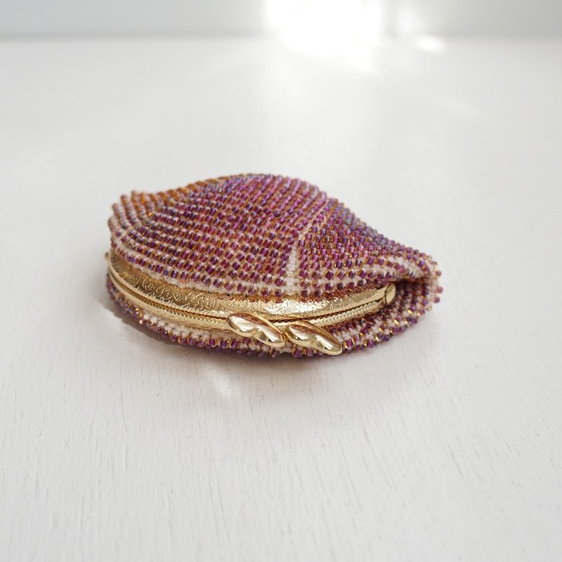 Ba-ba (m) Seedbeads crochet coinpurse No.2095 - 零錢包/小錢包 - 其他材質 金色
