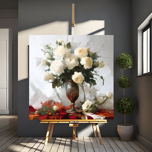 BoykovArtStudio Wall Art, Original art, Gift for her, birthday gift, wedding bouquet painting