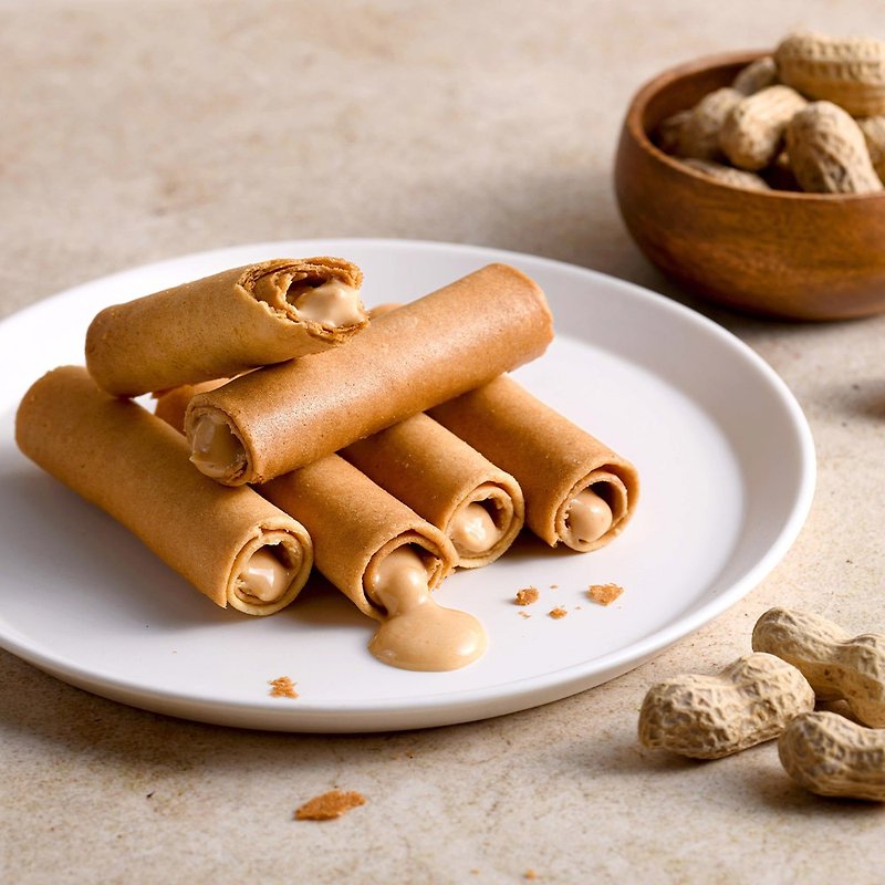 【Santong Hanguo】Peanut thick rolls (12 pieces) - Snacks - Fresh Ingredients Brown