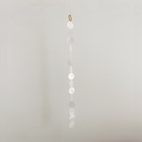 HO’ USE DIY-KIT | Helsinki Flower Shop-White-Curtain | Shell Wind Chime Mobile|#0-511