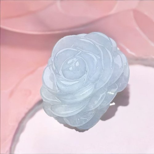 瓔珞珠寶盒 E.L.Jewelry Box 冰種紫羅蘭翡翠牡丹花 | 天然緬甸玉A貨翡翠 | 送禮