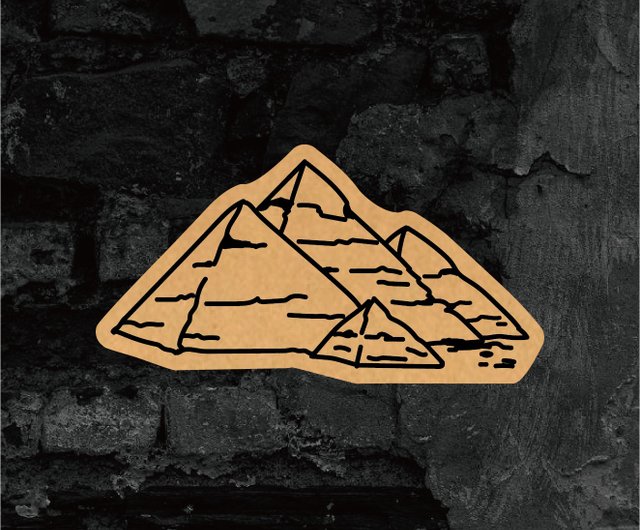 エジプト文明シリーズ / クラフト紙ステッカー - ショップ Horus