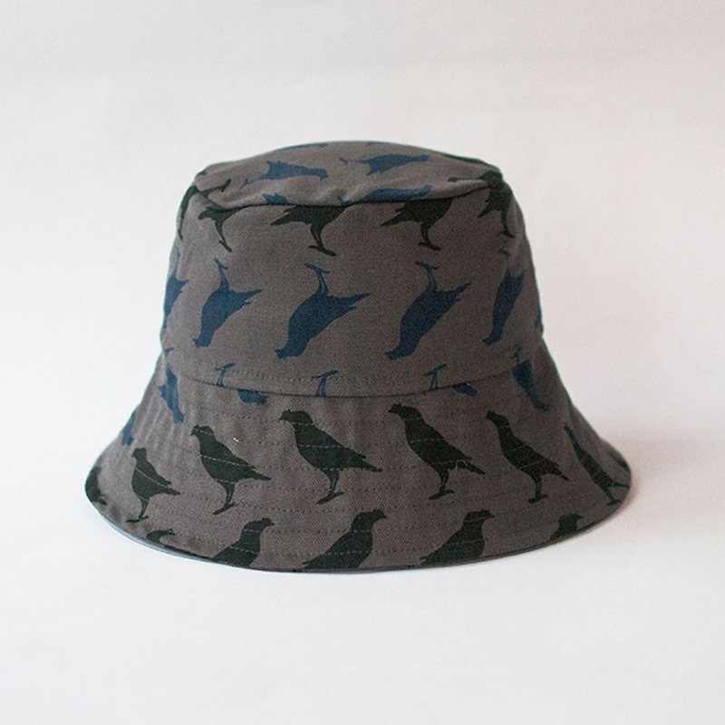 Fisherman Hat / Crested Myna No.5 / Blacksmith - Hats & Caps - Cotton & Hemp 