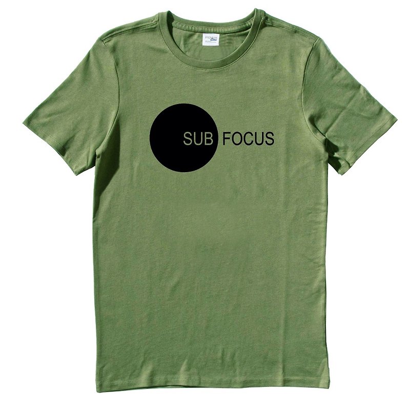 SUB FOCUS army green t shirt - Men's T-Shirts & Tops - Cotton & Hemp Green