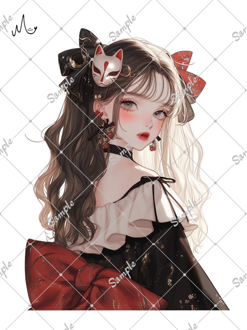 オリジナル人物ステッカー - 貼紙 - 紙 
