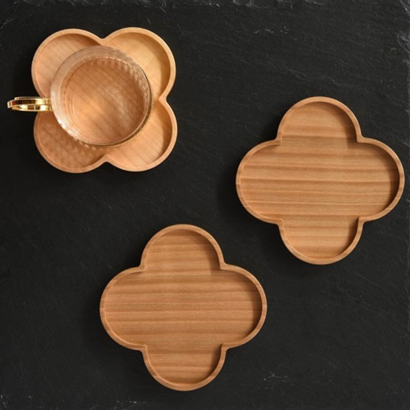 Cherry blossom coasters, pack of 2 - Coasters - Wood Brown