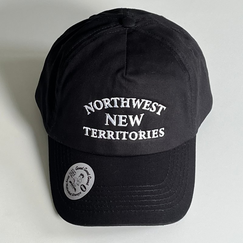 New Territories Northwest NWNT Hiking Route Mountain Outdoor Hat Made in UK - หมวก - ผ้าฝ้าย/ผ้าลินิน สีดำ