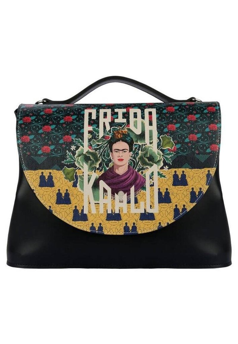 Frida Kahlo Self-Portrait Handbag - Artist theme fashion - Messenger Bags & Sling Bags - Other Man-Made Fibers Black