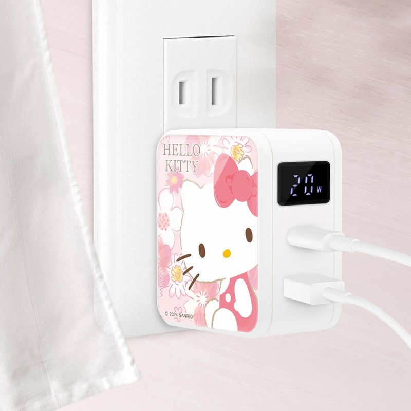 GARMMA Sanrio family Type-C & USB PD dual-hole charger - ที่ชาร์จไร้สาย - โลหะ 