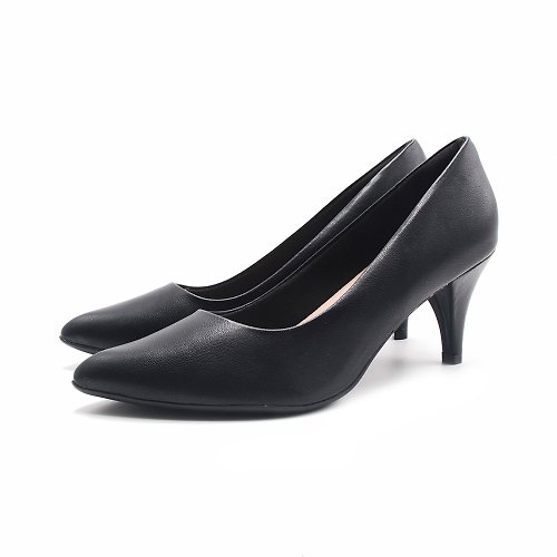 米蘭皮鞋Milano WALKING ZONE SUPER WOMAN空姐系列 尖頭時尚經典高跟鞋 女鞋-黑
