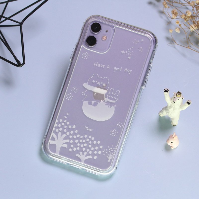 D-Armor Shockproof case with Anti-Yellowing and Technology.bear&rabbit - เคส/ซองมือถือ - พลาสติก สีใส