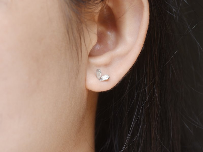 Little bud, s925 sterling silver earrings, simple earrings - Earrings & Clip-ons - Sterling Silver Silver