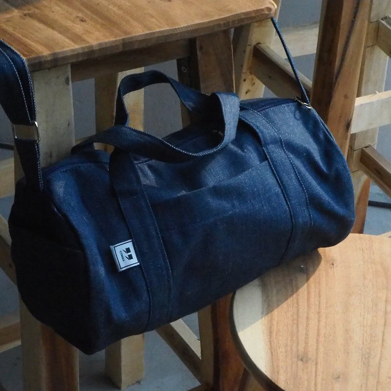 DUFFLE SIZE M - JEAN - Messenger Bags & Sling Bags - Cotton & Hemp Blue