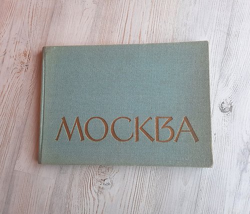 RetroRussia Soviet MOSCOW retro photo album 1963 with French translation comments USSR